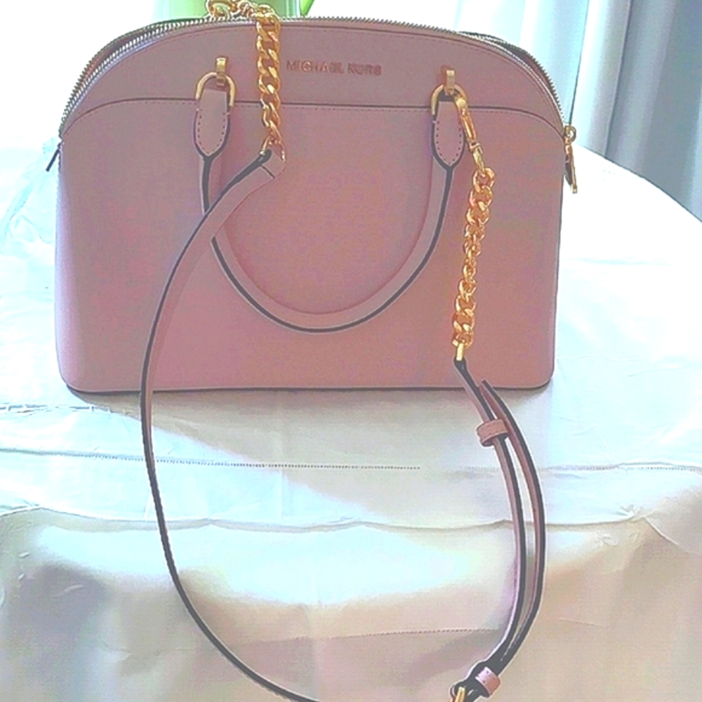 Michael Kors Handbag Pink With Detachable Shoulder Strap